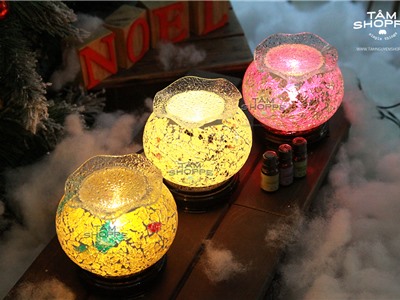 Đèn xông hương tinh dầu điện vừa làm đèn ngủ vừa xông tinh dầu thư giãn tại nhà